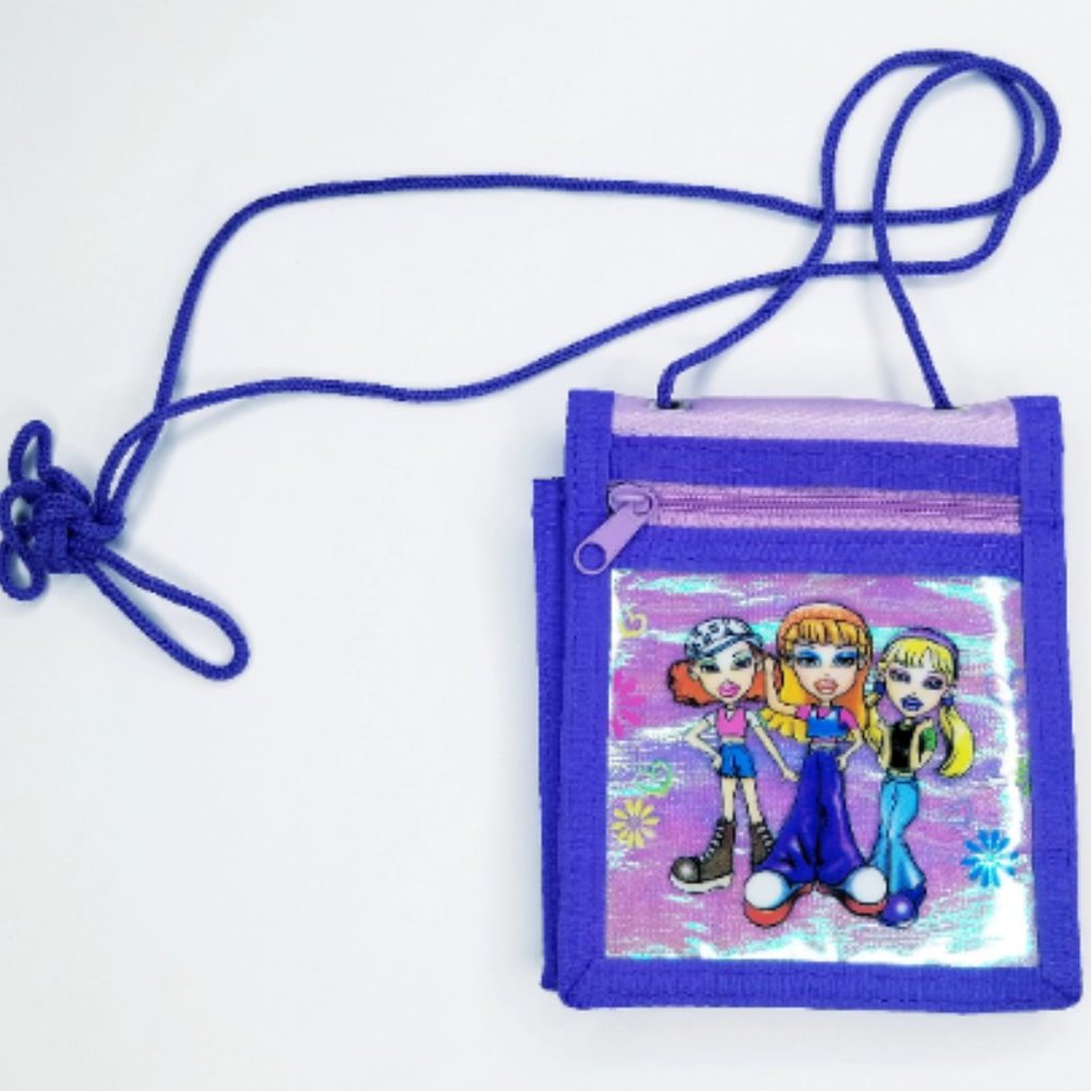 Vintage Bratz Iridescent Mini Crossbody Shoulder Bag Purse 1990s